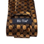 Hi-Tie-Black-Gold-Orange-Dot-Paisley-Silk-Wedding-Tie-For-Men-Handky-Cufflink-Fashion-Design
