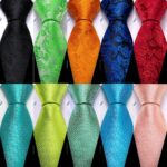 Barry-Wang-Leaf-Green-Men-Tie-Luxury-Brand-Fashion-Silk-Floral-Handkerchief-Cufflinks-Jacquard-Necktie-Sets