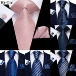 Rose-Gold-Pink-Solid-63inch-Silk-Men-Extra-Long-Ties-for-Men-Woven-Classic-160cm-Men