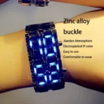 European-and-American-Men-Watch-Lava-LED-Faceless-Fashion-Accessory-Bracelet-Couple-Clock-Wristwatch-Steel-Chain